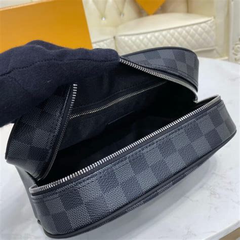 Louis Vuitton graphite toiletry bag